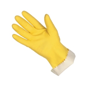 Yellow Latex Honeycomb Grip Gloves - 12” product image