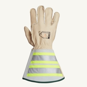 Endura® Leather Gloves with Extended High-Viz Cuffs