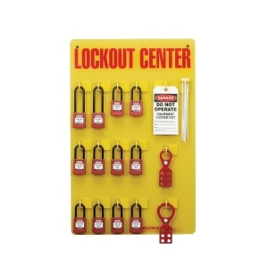 SKILCRAFT® Lockout Tagout Station - 12 Padlocks - Stocked