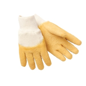 Rubber Coated Knit Glove with Interlock Jersey Lining