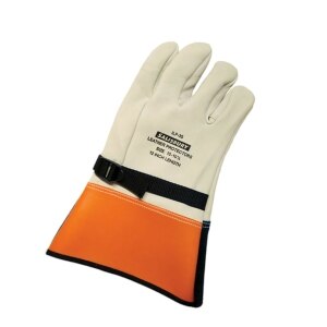 Top Grain Cowhide Leather Electrical Glove Protectors - 12”