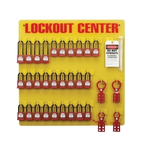 SKILCRAFT® Lockout Tagout Station - 28 Padlocks - Stocked