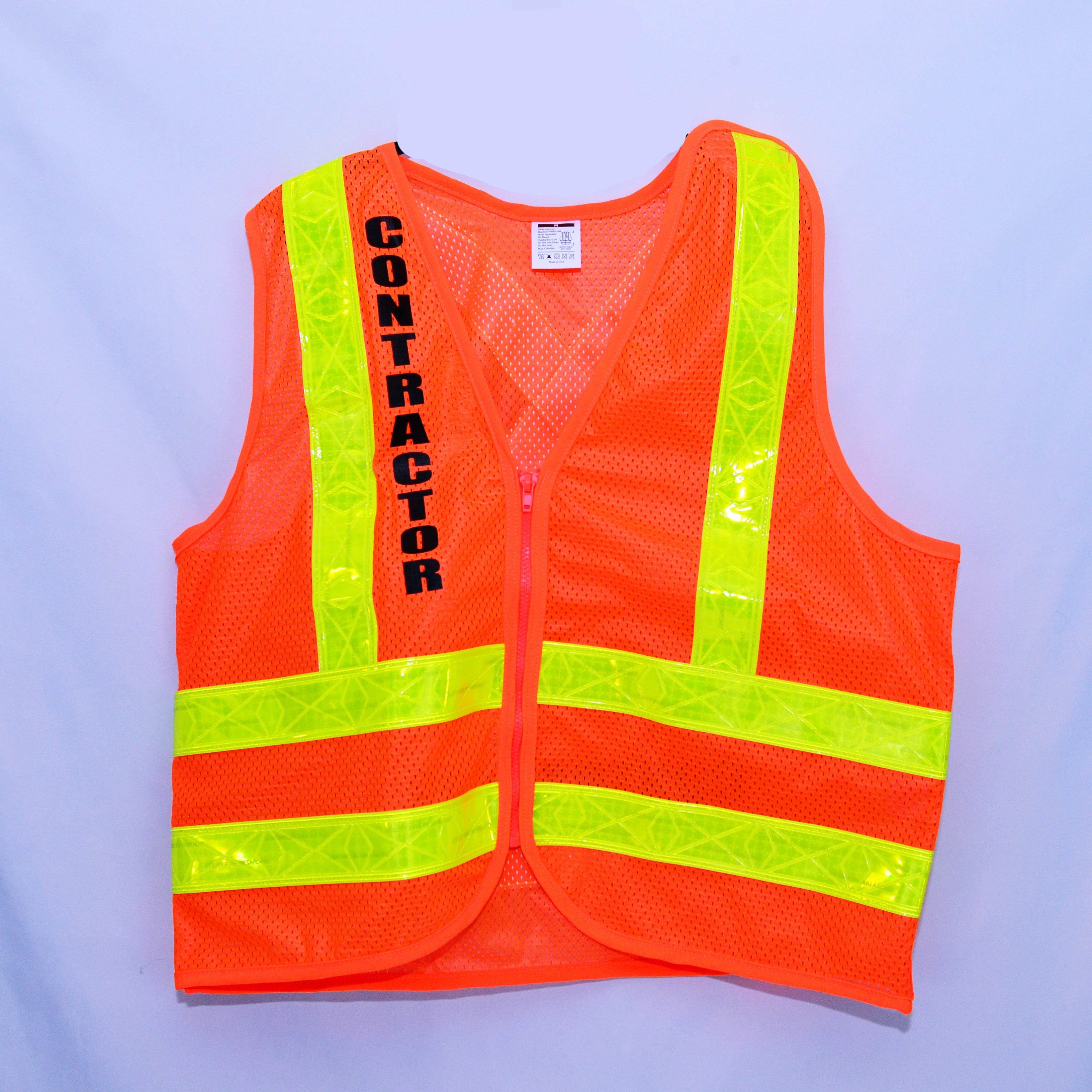Green FIRST AIDER High Vis Vest Waistcoat Site & Workplace Safety SIZE Large 