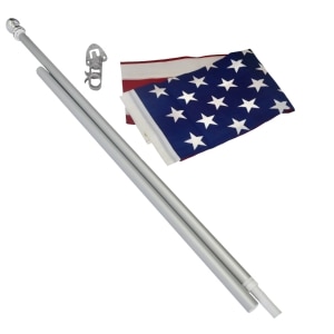 United States Flag & Spinner Pole
